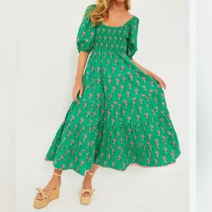 Pink City Prints Dress, NWT, size Medium Parakeet blossom.